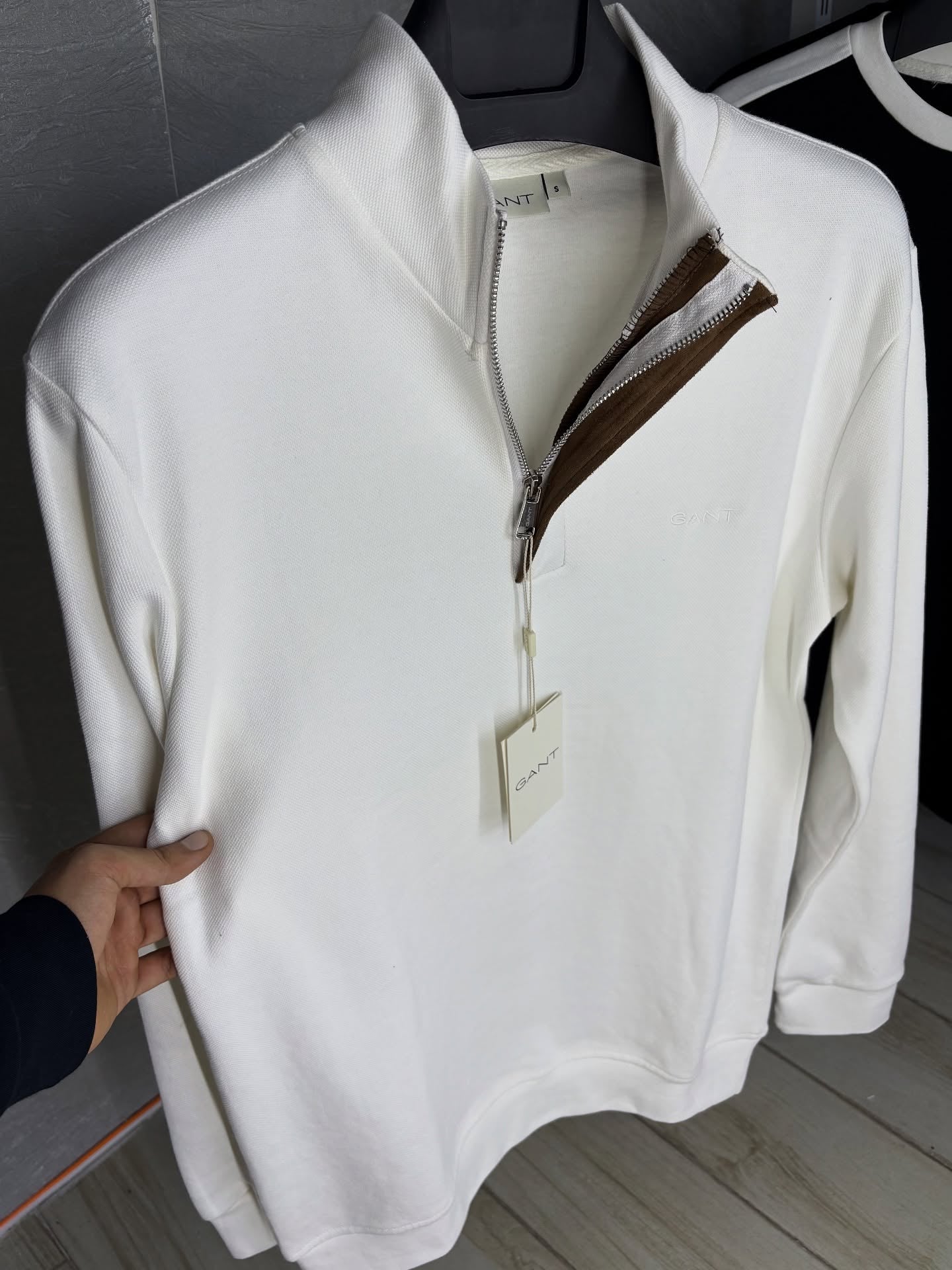 GANT Half-Zip Premium Sweat (Beyaz)