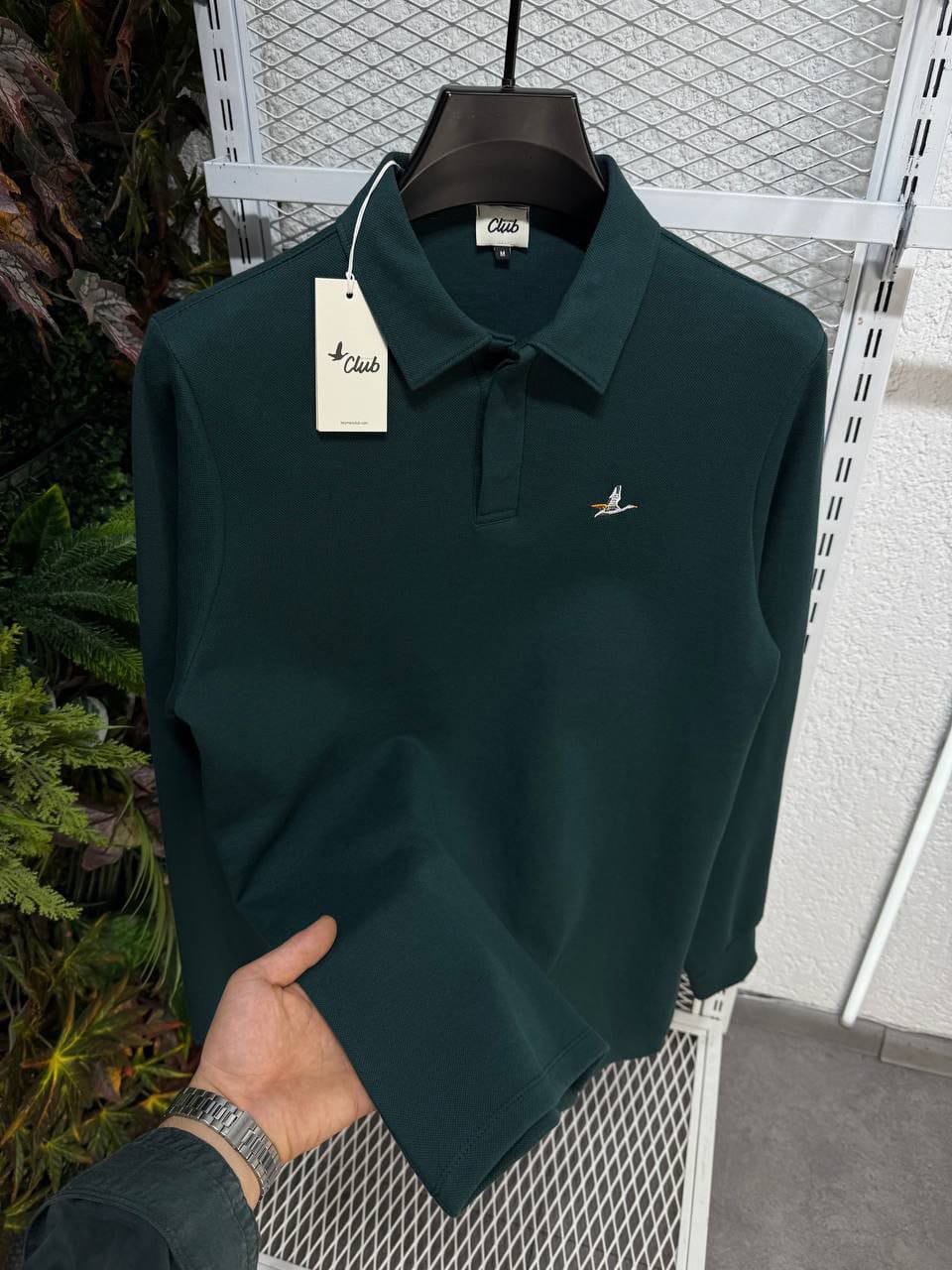 Beymen Club Logo Uzun Kollu Polo (Yeşil)