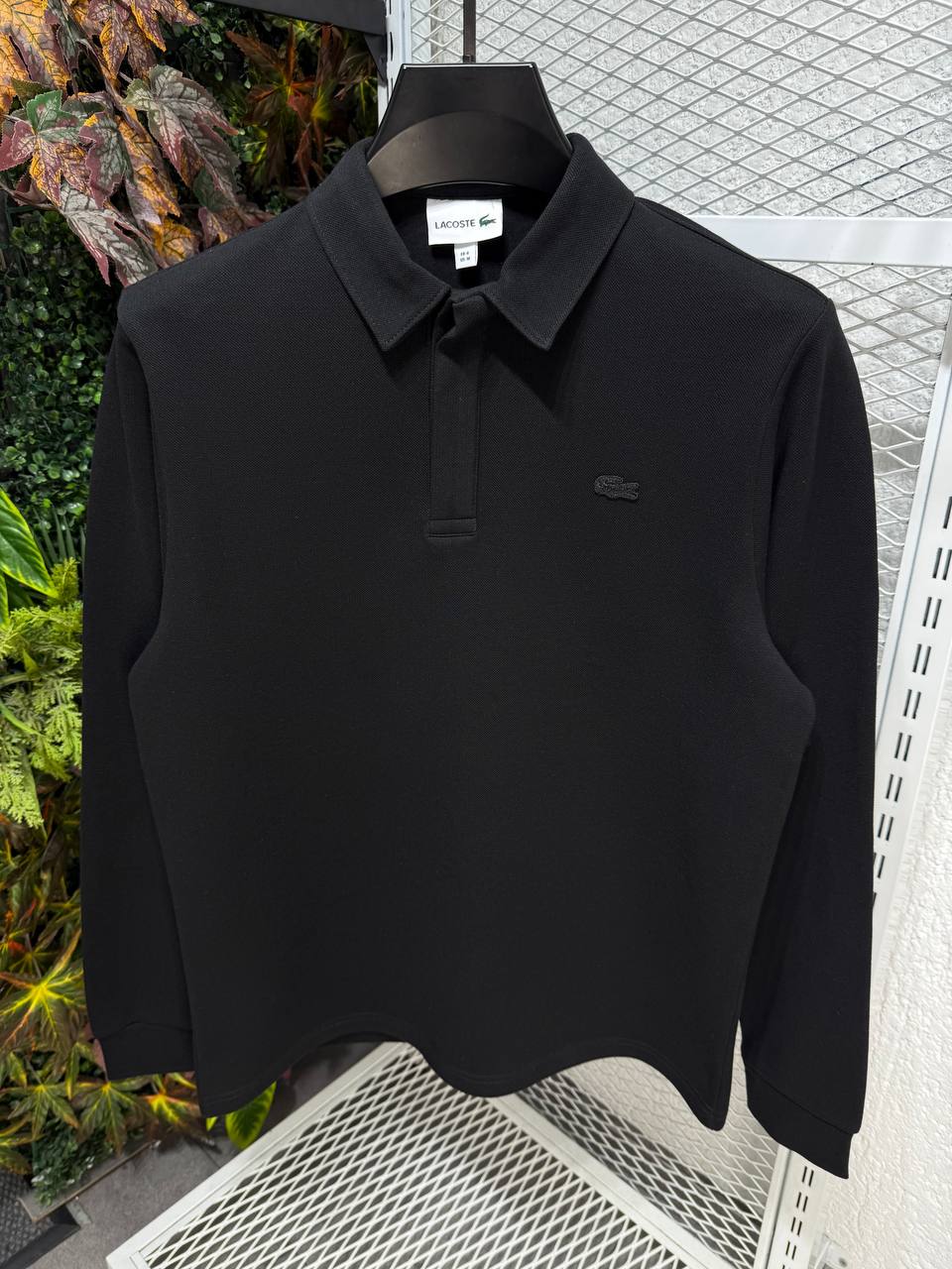 Lacoste Minimal Krokodil Polo (Siyah)