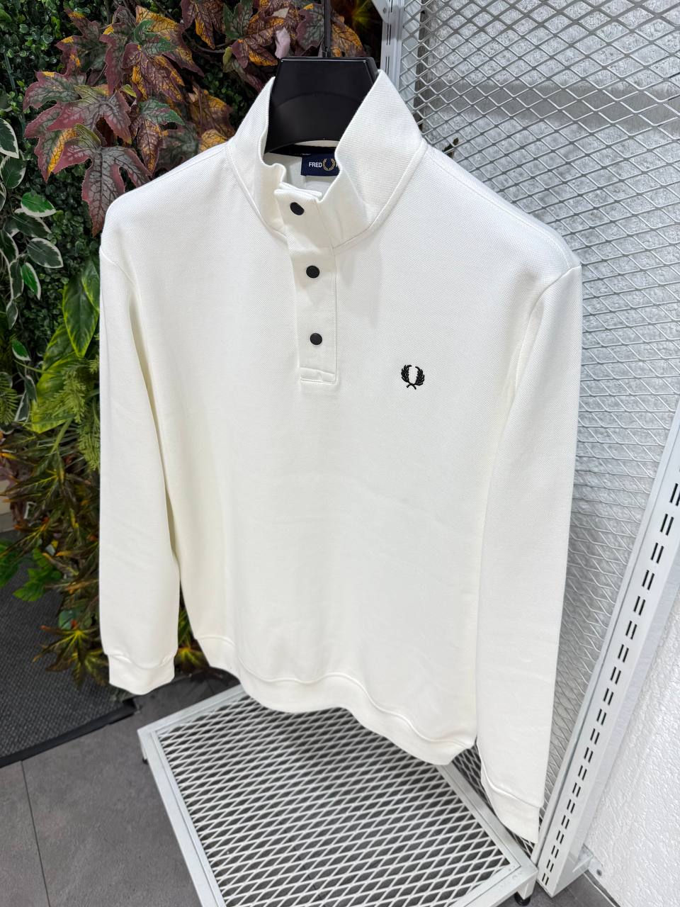 Fred Perry Laurel Logo Uzun Kollu Polo (Beyaz),(Siyah)