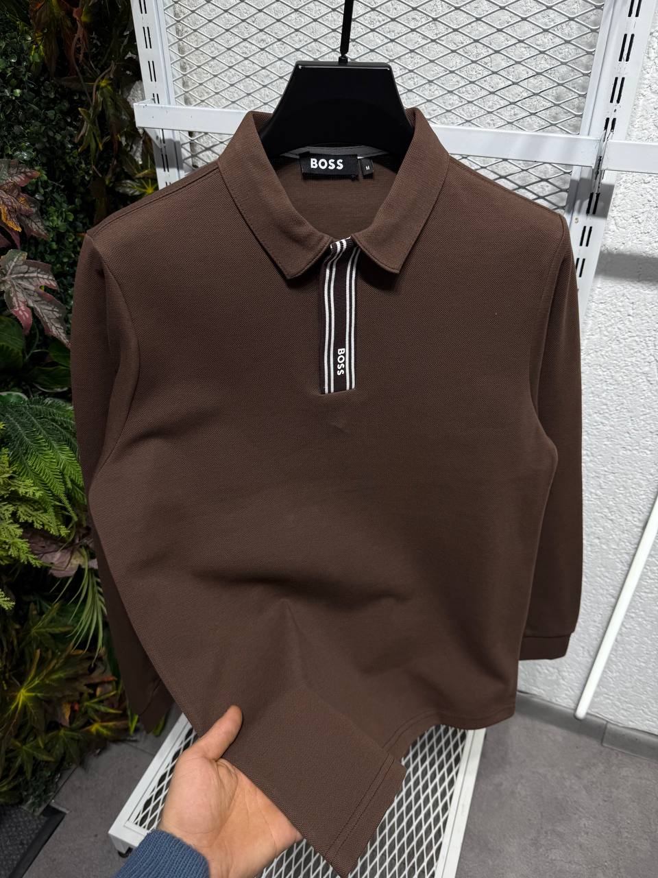Hugo Boss Minimal Logo Uzun Kollu Polo