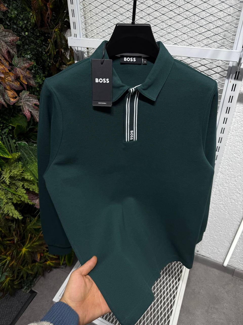 Hugo Boss Minimal Logo Uzun Kollu Polo