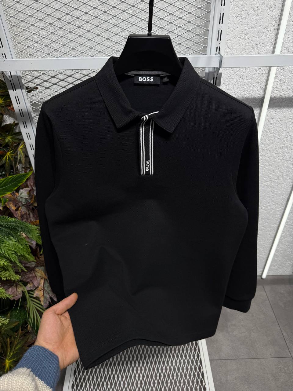 Hugo Boss Minimal Logo Uzun Kollu Polo