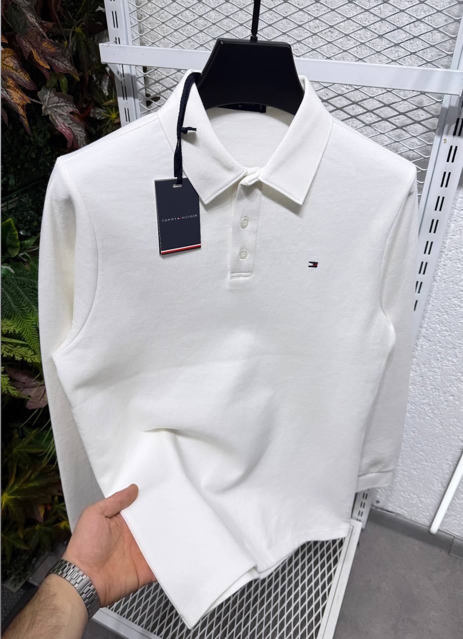 Tommy Hilfiger Minimal Logo Uzun Kollu Polo