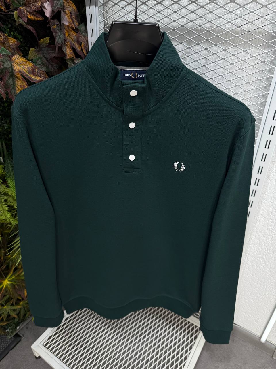Fred Perry Laurel Logo Uzun Kollu Polo (Beyaz),(Siyah)