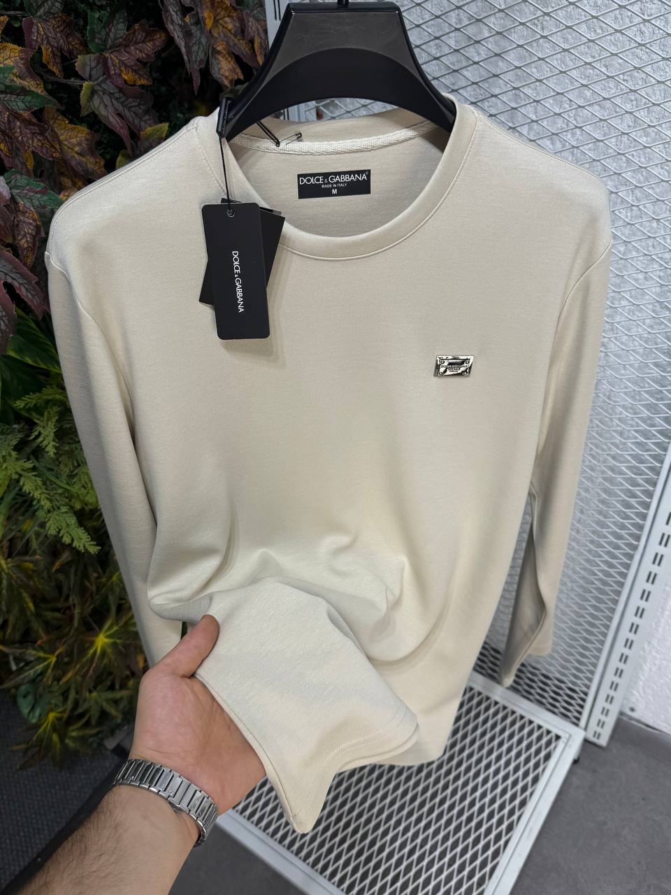 Dolce & Gabbana Erkek Bisiklet Yaka Sweatshirt