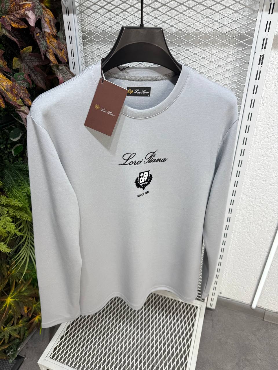 Loro Piana Erkek Bisiklet Yaka Sweatshirt