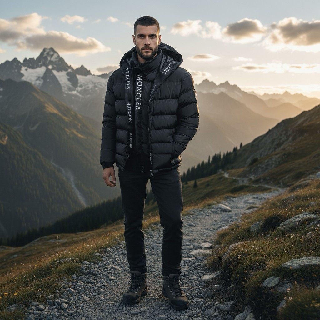 Su Ve Rüzgar Geçirmez Kapüşonlu Mont - Siyah