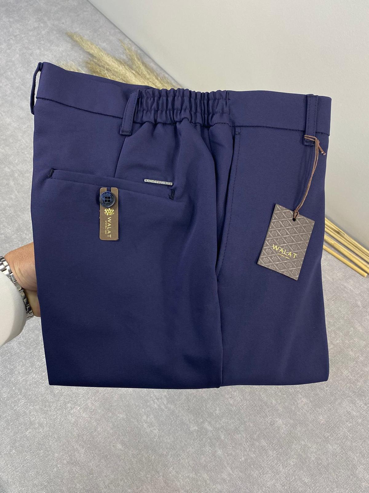 ERKEK KLASİK KESİM LASTİKLİ BEL KUMAŞ PANTOLON