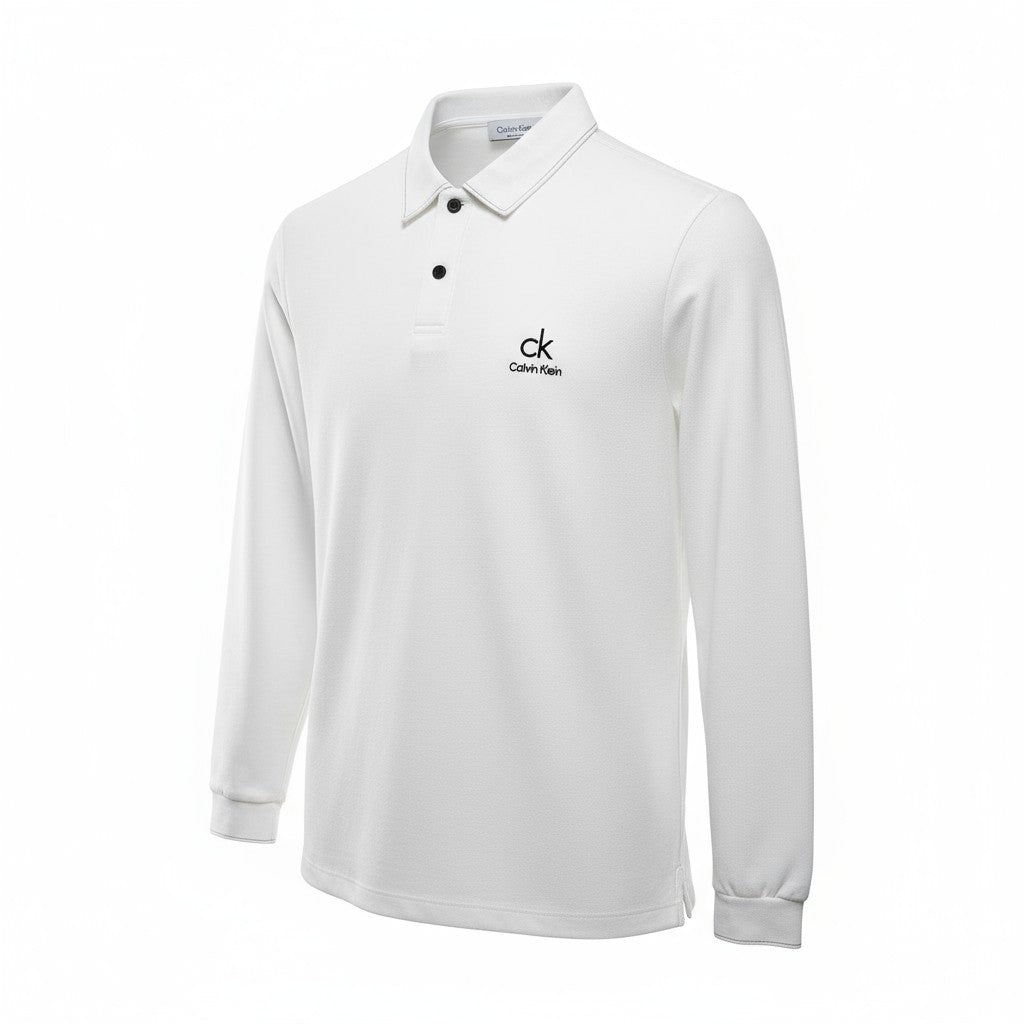 Calvin Klein Uzun Kollu Polo Yaka Sweatshirt