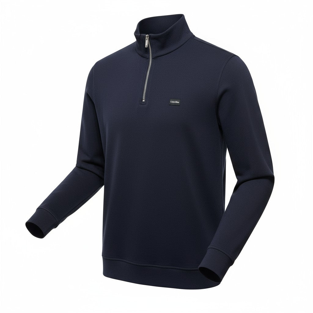 Calvin Klein Erkek Yarım Fermuarlı Premium Sweatshirt