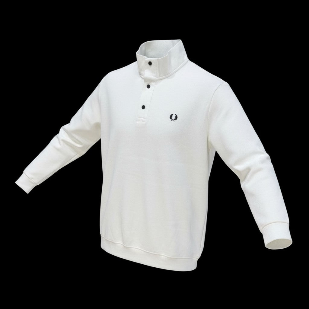 Fred Perry Laurel Logo Uzun Kollu Polo (Beyaz),(Siyah)