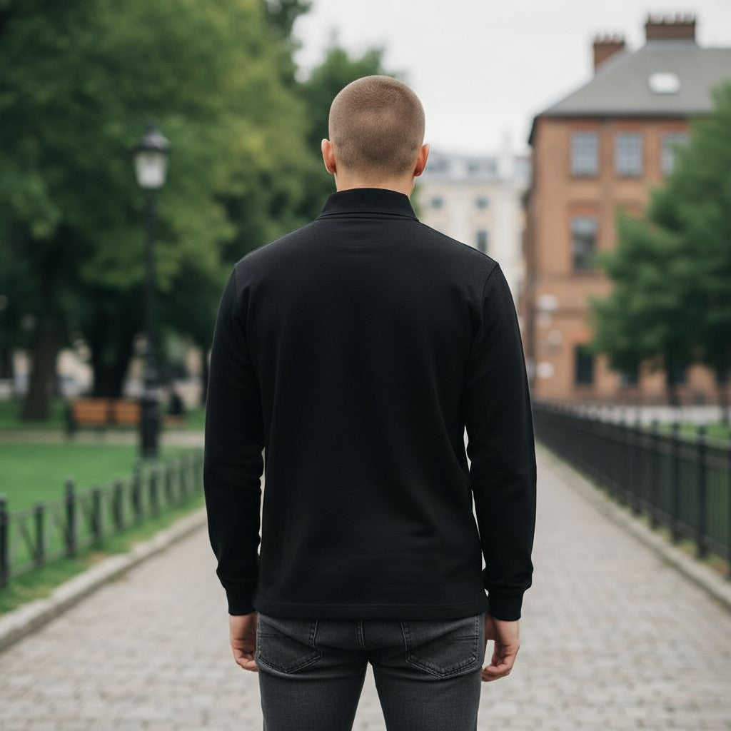 Fred Perry Laurel Logo Uzun Kollu Polo (Beyaz),(Siyah)