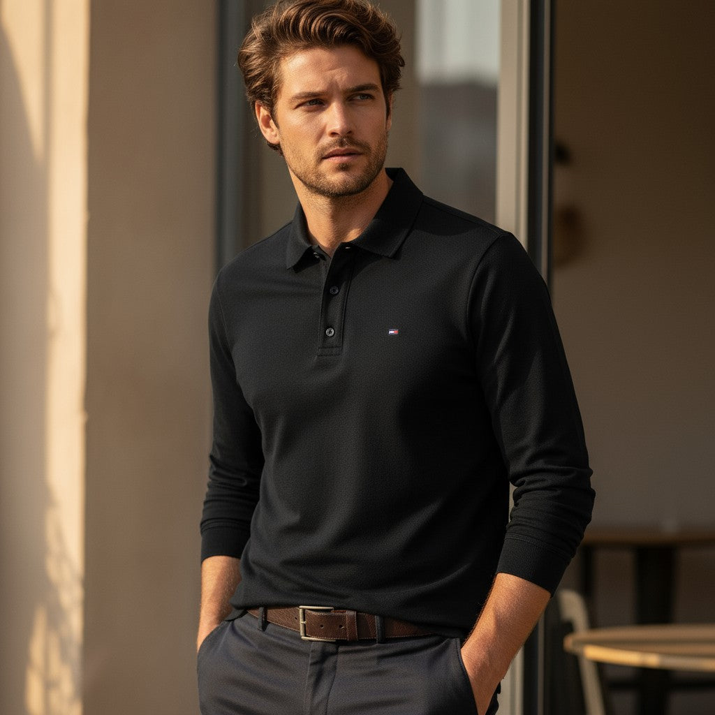 Tommy Hilfiger Minimal Logo Uzun Kollu Polo