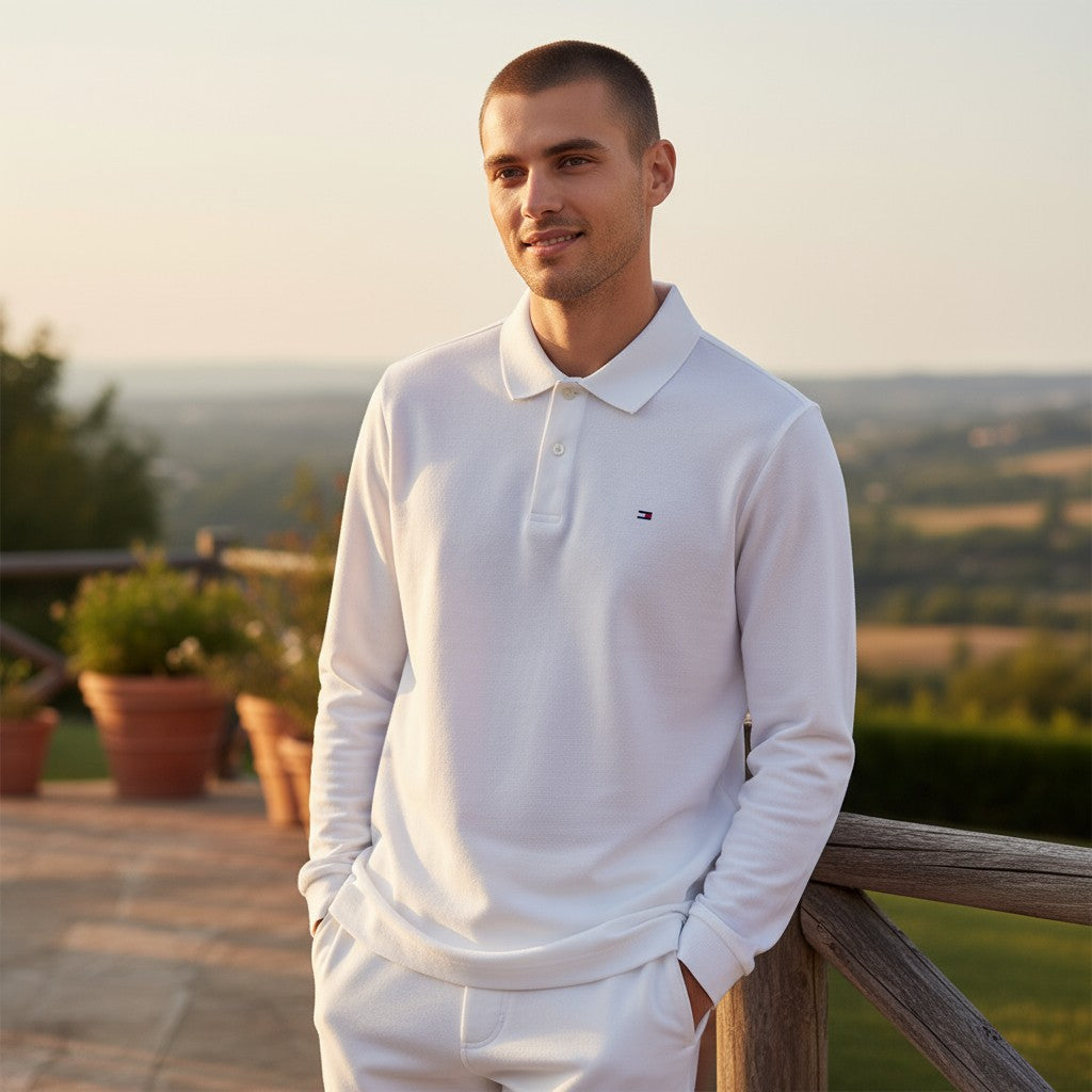 Tommy Hilfiger Minimal Logo Uzun Kollu Polo