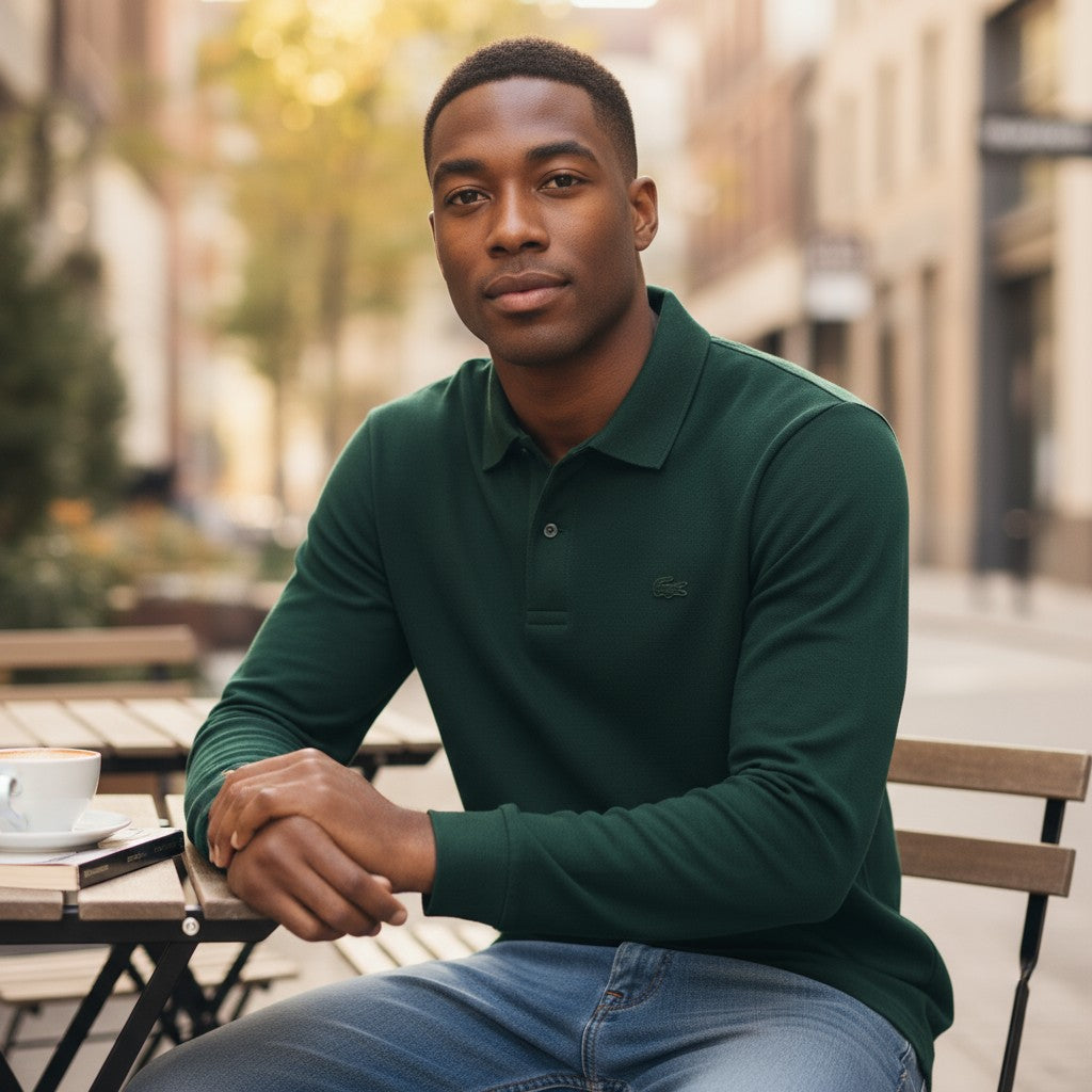 Lacoste Minimal Krokodil Polo (Yeşil)