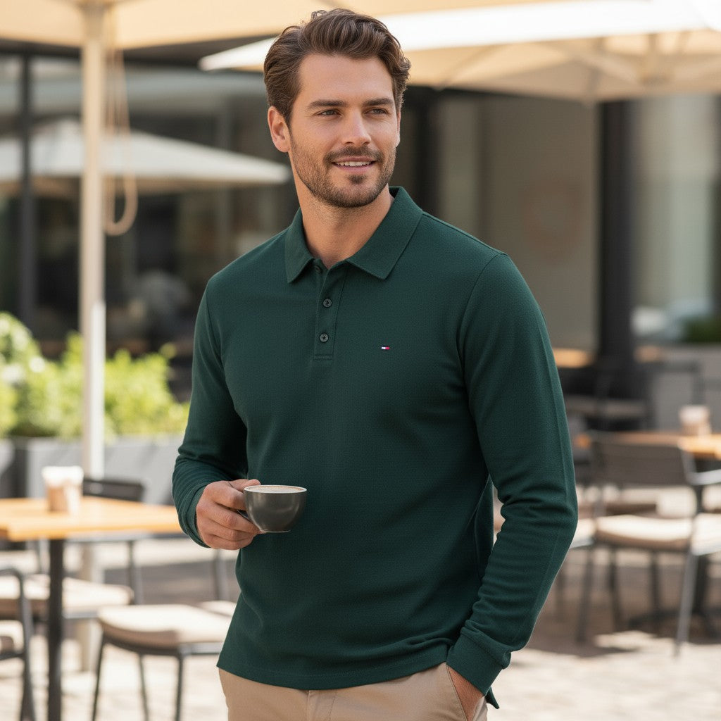 Tommy Hilfiger Minimal Logo Uzun Kollu Polo