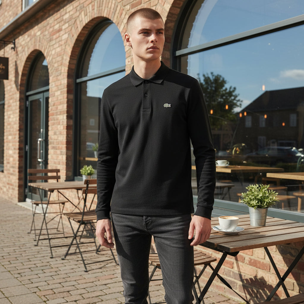 Minimal Logo Krokodil Polo Yaka