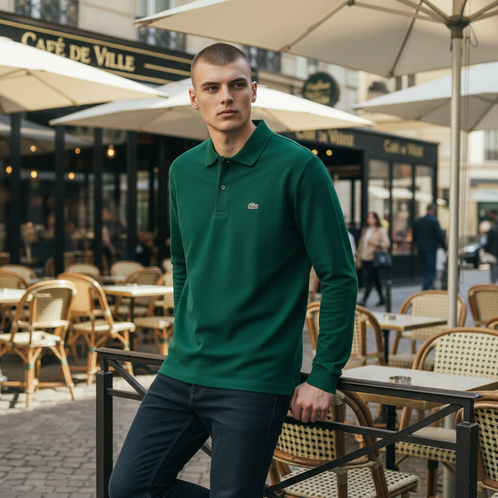 Minimal Logo Krokodil Polo Yaka