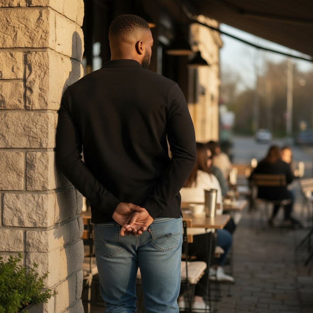 Lacoste Minimal Krokodil Polo (Siyah)
