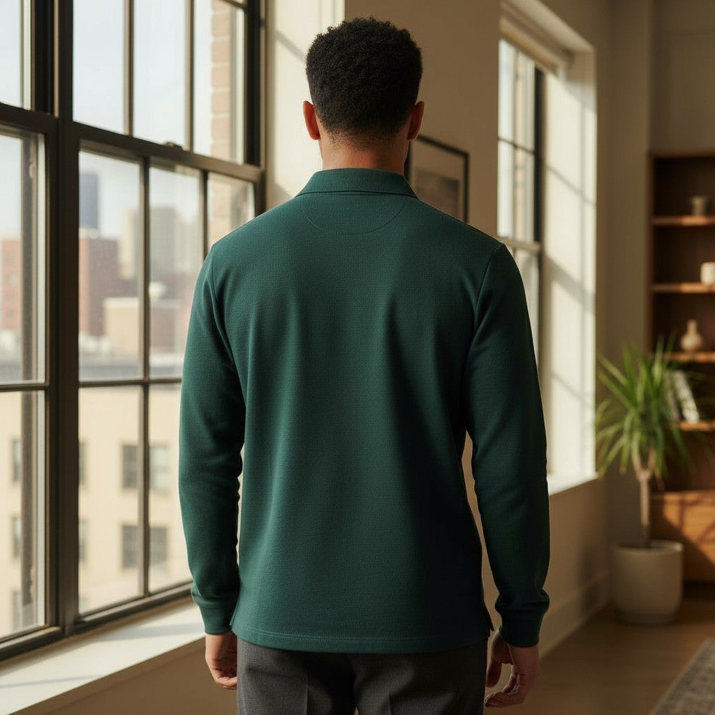 Beymen Club Logo Uzun Kollu Polo (Yeşil)