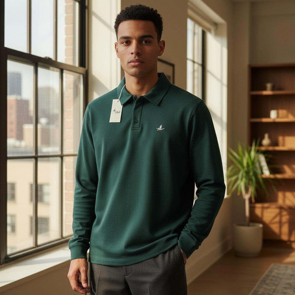 Beymen Club Logo Uzun Kollu Polo (Yeşil)