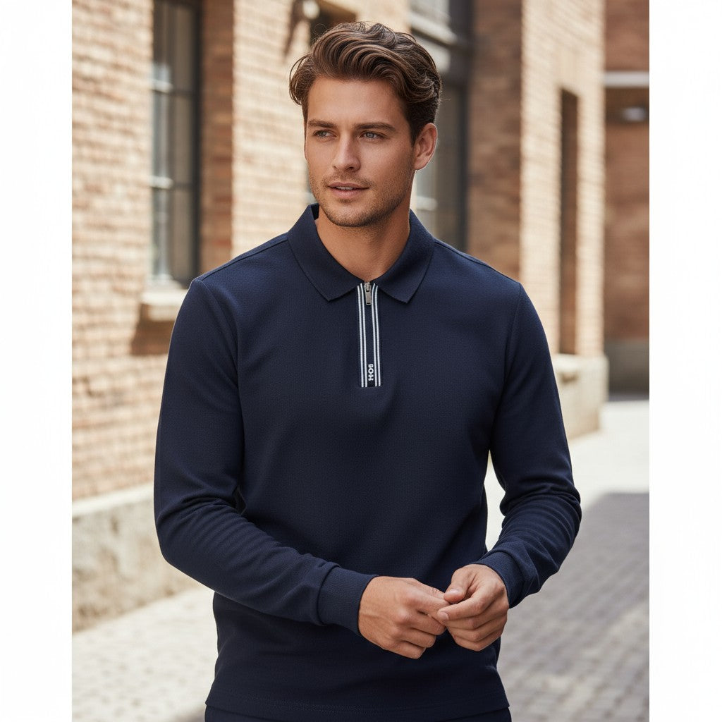 Hugo Boss Minimal Logo Uzun Kollu Polo