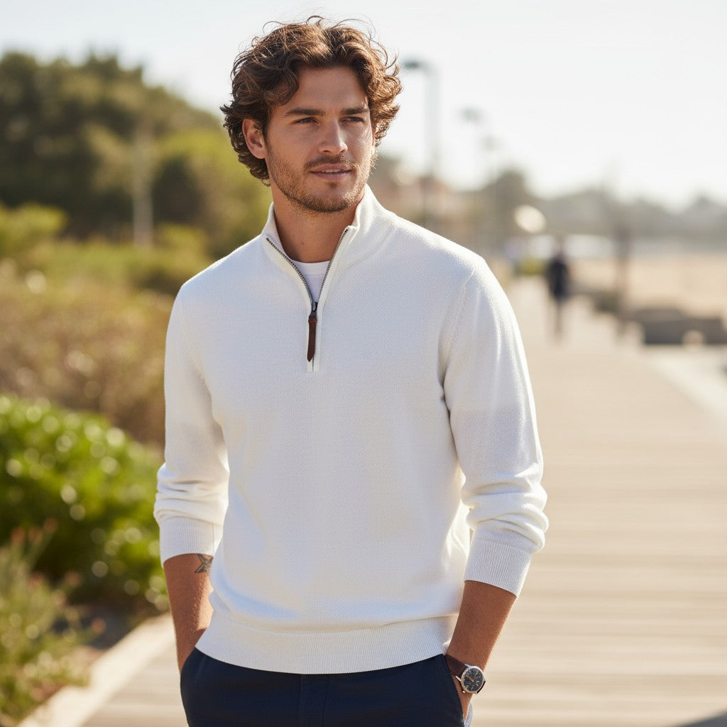 GANT Half-Zip Premium Sweat (Beyaz)