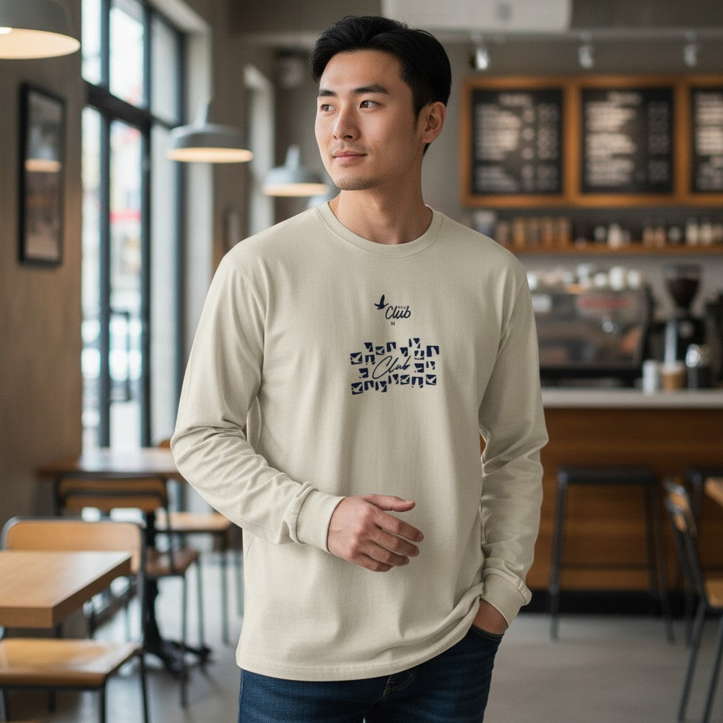 Beymen Club Erkek Yeşil Bisiklet Yaka Logo Sweatshirt