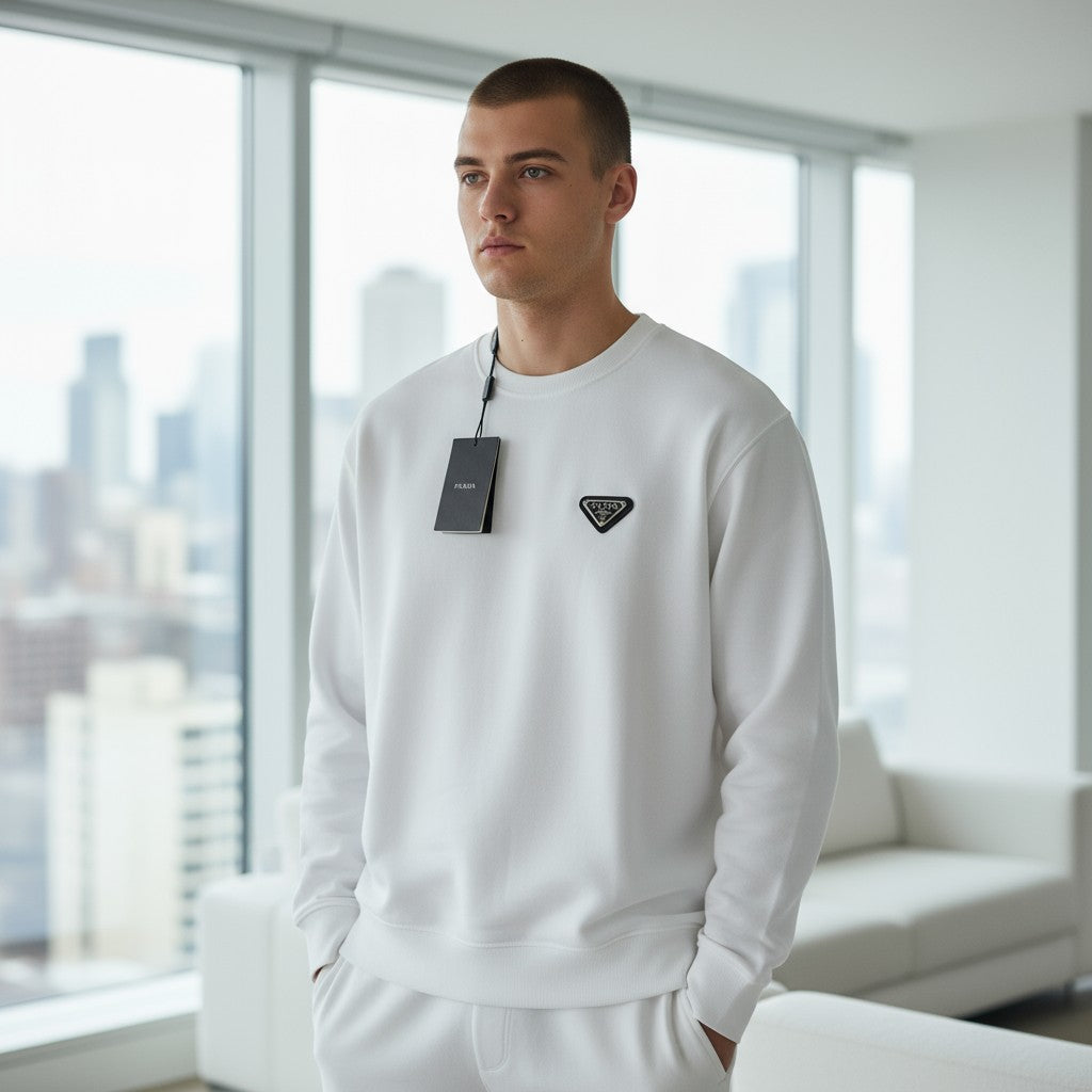 Prada Minimal Premium Unisex Sweatshirt